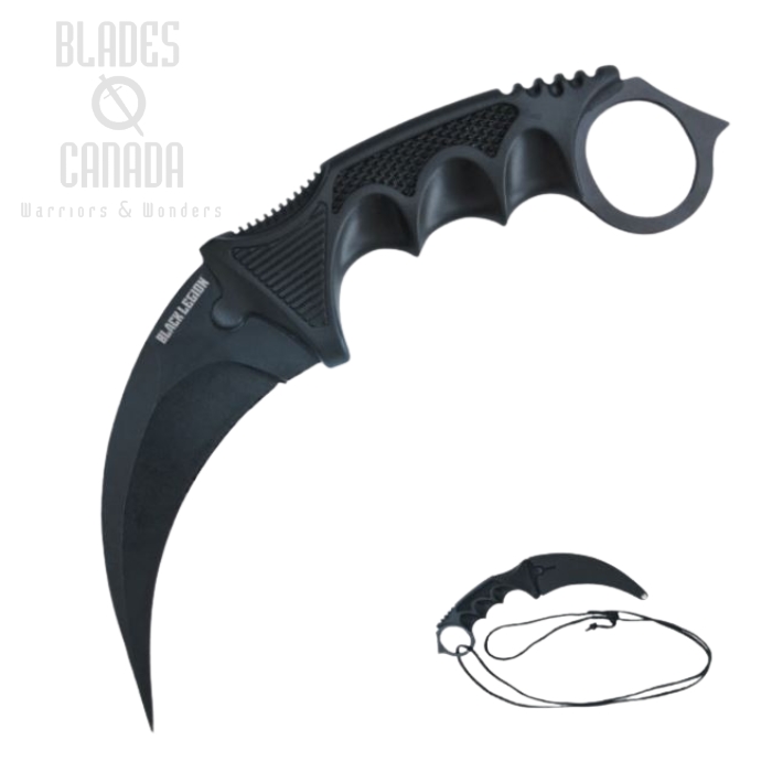 Black Legion Ninja Warrior Karambit Fixed Blade Knife, BV311